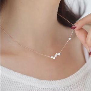 925 ROSE GOLD PLATED STAR PENDANT NECKLACE